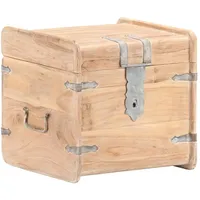 VidaXL Truhenbank Akazie Braun 40 x 40 x 40