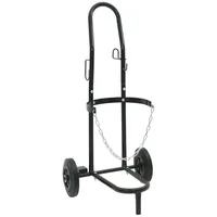 VidaXL Handwagen schwarz und rot 49 x 49 x