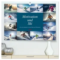 Calvendo Motivation und Ski (hochwertiger Premium Wandkalender 2026 DIN