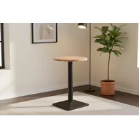 Ab:stil.art.moebel Bistrotisch 60 x 77 cm naturfarben/beige/schwarz