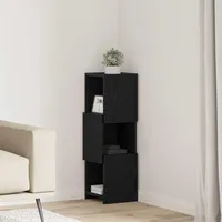 VidaXL Eckschrank 25,5 x 80 x 25 cm Schwarz