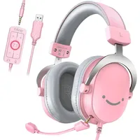 Fifine Headset mit Mikrofon Abnehmbar USB Headset mit Kabel,
