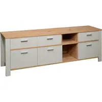 Mäusbacher Nele Lowboard 193 cm Grau Metall/Holzwerkstoff
