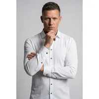 Desoto Langarmhemd DESOTO "Jerseyhemd Casual Kent", Herren, Gr. L,