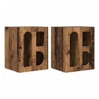 VidaXL Nachttisch 2 pcs Altholz 40 x 35 x