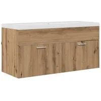VidaXL Badezimmerschrank Wandmontiert Artisan-Eiche 100 x 38,5 x 46