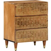 VidaXL Nachttisch 50x33x62 cm Massivholz Mango