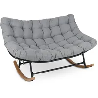 Costway Schaukelsessel 2 Personen Polyester 80 x 100 x