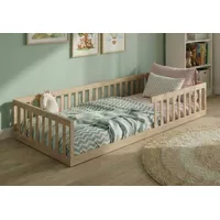 Kids Collective Jugendbett Bodenbett 90 x 200 cm Kiefer