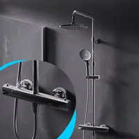 AM.PM Duschsystem Regendusche mit Thermostat 38°C Edelstahl Duscharmatur Set,