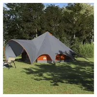 VidaXL Teepee Zelt für 9 Personen Grau/Orange