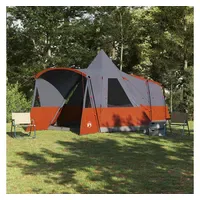 VidaXL Teepee Zelt für 8 Personen Grau/Orange