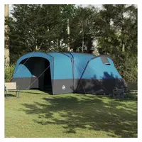 VidaXL Familienzelt 12 Personen Blau/Grau
