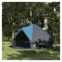 VidaXL Teepee Zelt für 10 Personen Blau/Grau