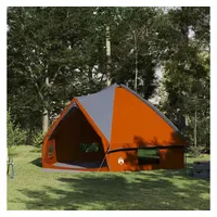 VidaXL Teepee Zelt für 10 Personen Grau/Orange