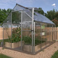 Konifera Gewächshaus Alu Silber HKP 4 mm 5,50 m2