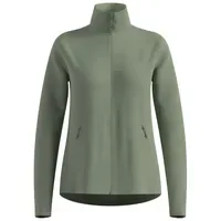 Odlo Damen Grid Fleece Midlayer Full Zip grün