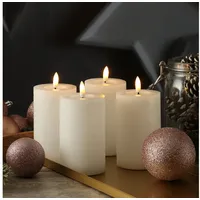 441 LED Kerzenset LINA 11 cm 4 St. weiß