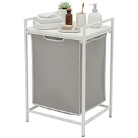 Relaxdays Wäschesammler mit Ablage, ausziehbar, HBT: 72 x 50