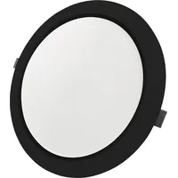 LUXULA LED Einbauleuchte 24W rund schwarz