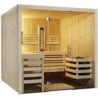 InfraWorld Sauna Panorama Complete 210 Fichte - 75 mm