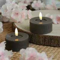 441 LED Maxi Teelichter Lina 7 cm grau 2