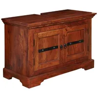 MASSIVMOEBEL24.DE Waschbeckenunterschrank Akazie 88x43x60 nougat lackiert Oxford 1005