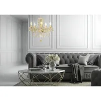 GLOBO Kronleuchter Marie Ø 48 x 150 cm goldfarben