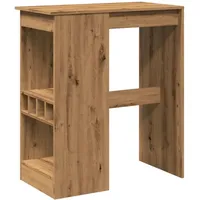 VidaXL Bartisch mit Regal Artisan-Eiche 90x47,5x103,5 cm Holzwerkstoff