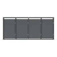 Plats® Mülltonnenbox 265 x 80 x 116 cm grau