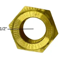 Feueranker Doppelnippel 1/2' Messing flachdichtend Heizungstechnik Solar Solarzubehör