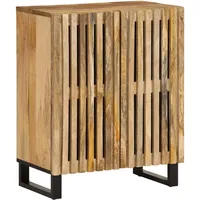 VidaXL Sideboard 60x34x75 cm Raues Massives Mangoholz
