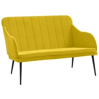 VidaXL Sitzbank Gelb 110x76x80 cm Samt