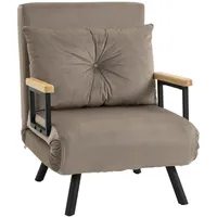 Homcom Schlafsessel mit Bettfunktion Polyester 73 x 61 x