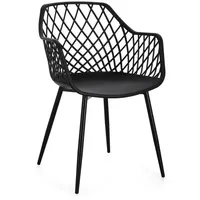 BIZZOTTO Stuhl Kunststoff schwarz 4er Set