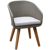 Primaster Gartenstuhl Modena  inkl. Sitzkissen  Witterungsbeständig  braun