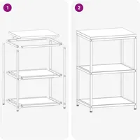 VidaXL Küchenaufbewahrung mit Regal 60 x 50 x 92