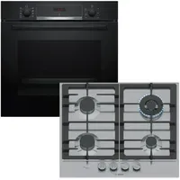 Bosch Backofenset 71 Liter + Gaskochfeld mit Hydrolyse und