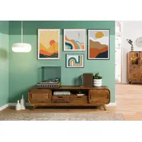 MASSIVMOEBEL24.DE Mailand TV-Board 173x40x48 cm Hellbraun Massivholz