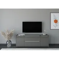 Set One by Musterring TV-Lowboard Reno Glas Grau Anthrazit