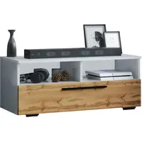 VCM Arila L TV-Lowboard 95 cm Braun/Weiß Holz