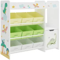 [en.casa] Kinderregal Søndreland 80 x 90 x 30 cm