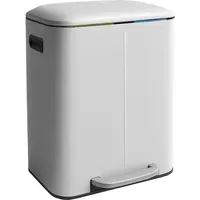 Relaxdays Treteimer 44,5 l Weiß