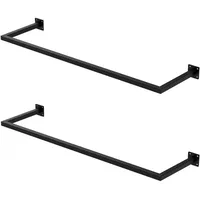 ML-Design Wandgarderobe Kleiderstange 2er Set 110 x 30 cm