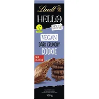 Lindt Hello Vegan Dark Crunchy Cookie Schokolade 100 g