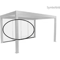 Biohort Glasschiebetür Klarglas Gr. 3,5 m für Pergola 327,5