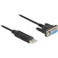 DeLock USB Konverter, A zu RS-232 Sub-D 9 Buchse,