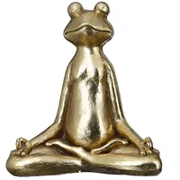 Gilde Dekofigur Frosch Yoga Magnesia