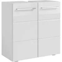 BASIC by Balculina Waschbeckenunterschrank weiß hochglanz, - 60 cm