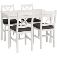 MCW Esszimmer-Set weiß schwarz